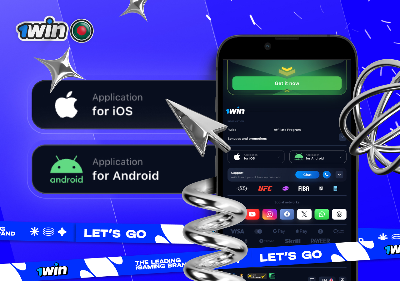 Free Android version of 1win Bangladesh app available to users