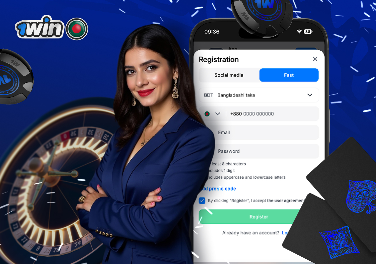 New users can sign up fast on 1win Bangladesh trusted site