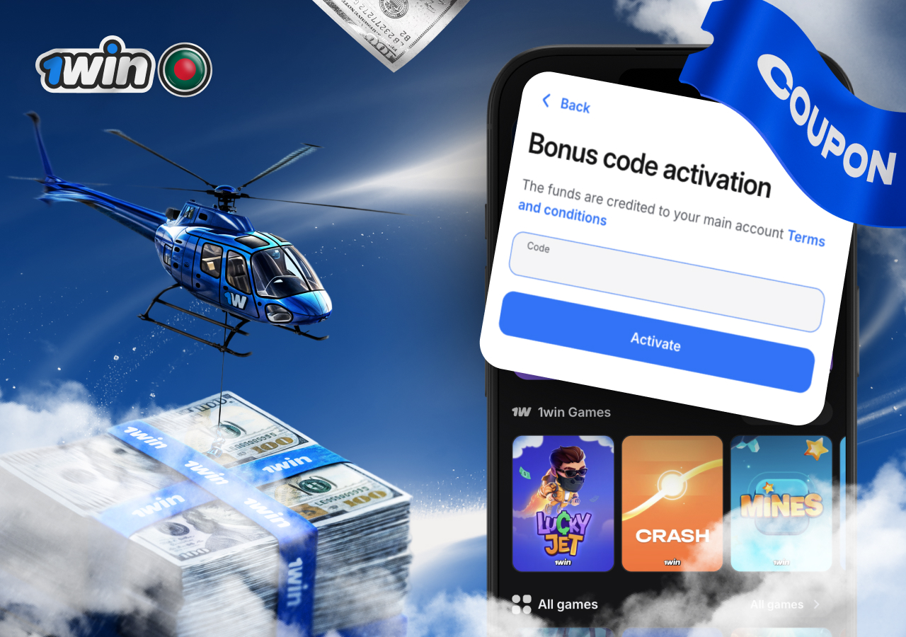 Register today with 1win Bangladesh code and unlock bonuses